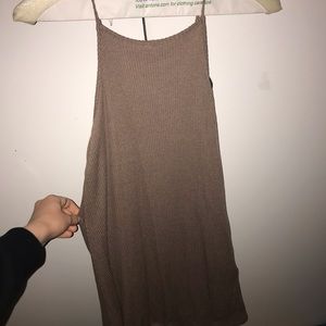 Purple Dress Halter Top Mini